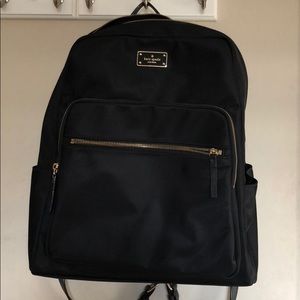 NWT: Kate Spade Large Hilo black backpack